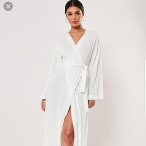 missguided slinky belted wrap kimono s6, 2  nwt